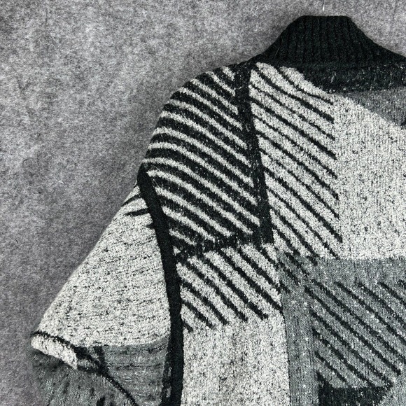 prAna Sweater Womens XS Gray Green Striped Wrap Cardigan Wool Blend CELANDINE - Picture 12 of 15